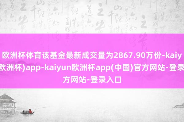 欧洲杯体育该基金最新成交量为2867.90万份-kaiyun(欧洲杯)app-kaiyun欧洲杯app(中国)官方网站-登录入口