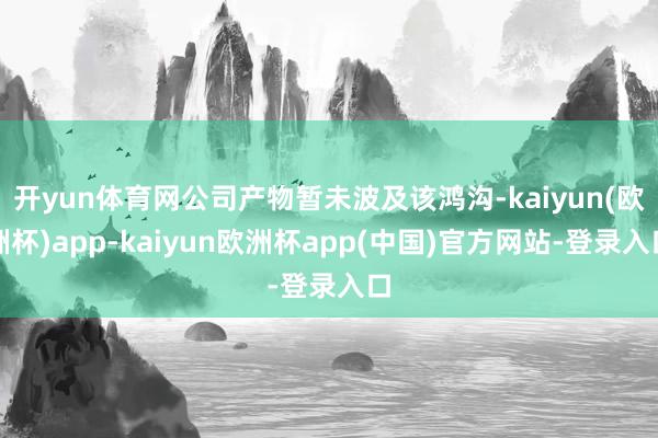 开yun体育网公司产物暂未波及该鸿沟-kaiyun(欧洲杯)app-kaiyun欧洲杯app(中国)官方网站-登录入口