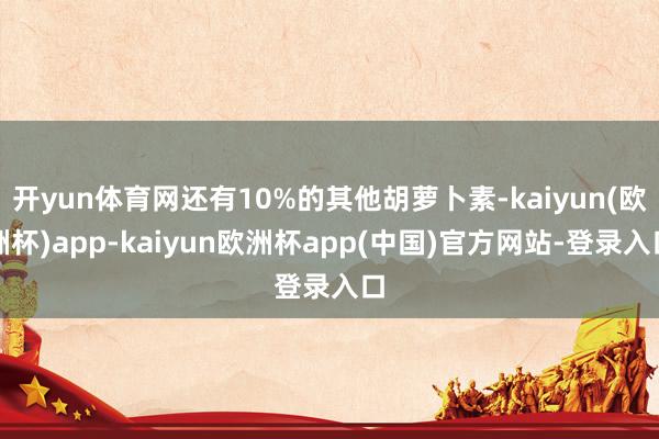 开yun体育网还有10%的其他胡萝卜素-kaiyun(欧洲杯)app-kaiyu