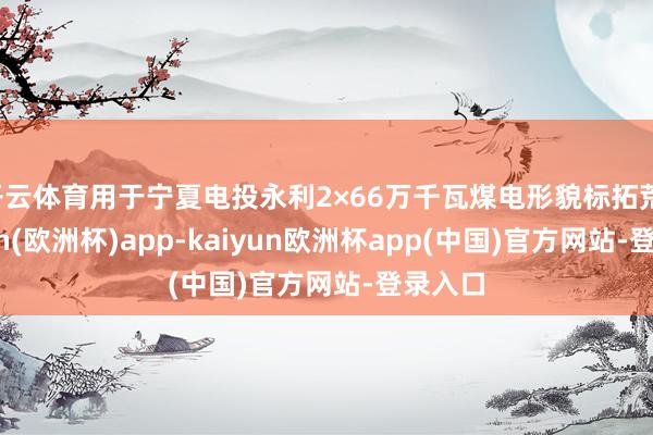 开云体育用于宁夏电投永利2×66万千瓦煤电形貌标拓荒-kaiyun(欧洲杯)app-kaiyun欧洲杯app(中国)官方网站-登录入口